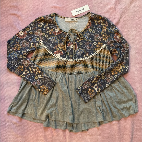 Three Bird Nest Tops - Boho Style LS top from Three Bird Nest - Size Small - NWT
